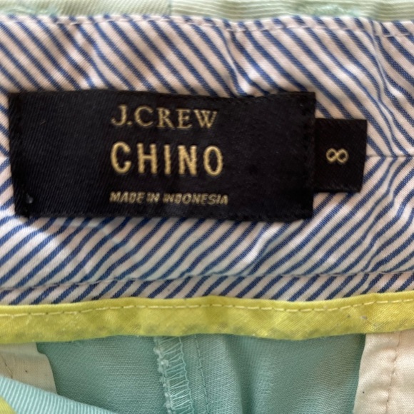 J.Crew chino Mint Green Women's Shorts size 8 - Picture 4 of 4
